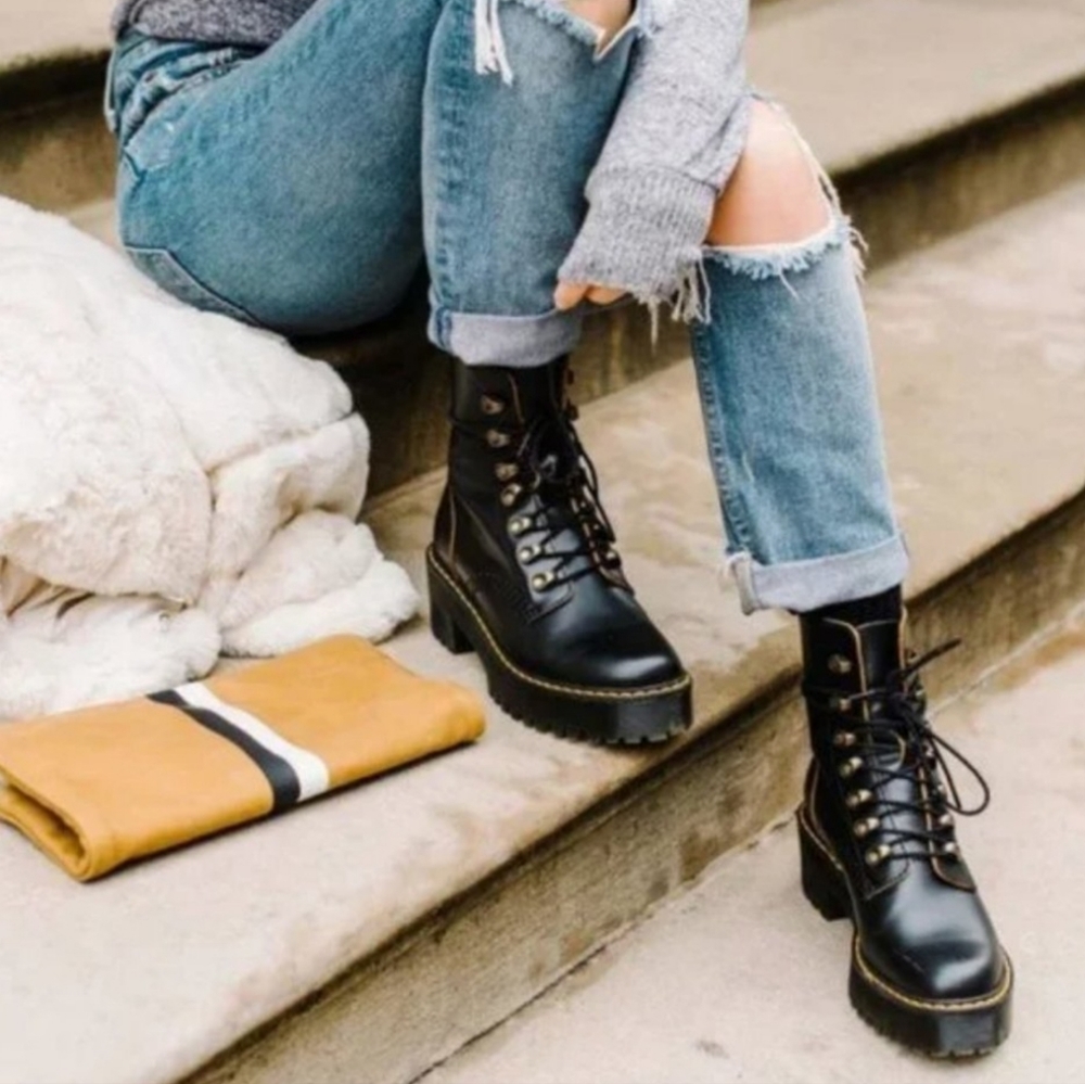 Dr. Martens Women's Leona 7 Hook Boots